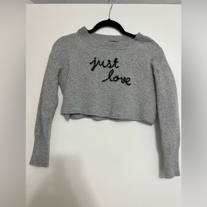 blank paige crop sweater